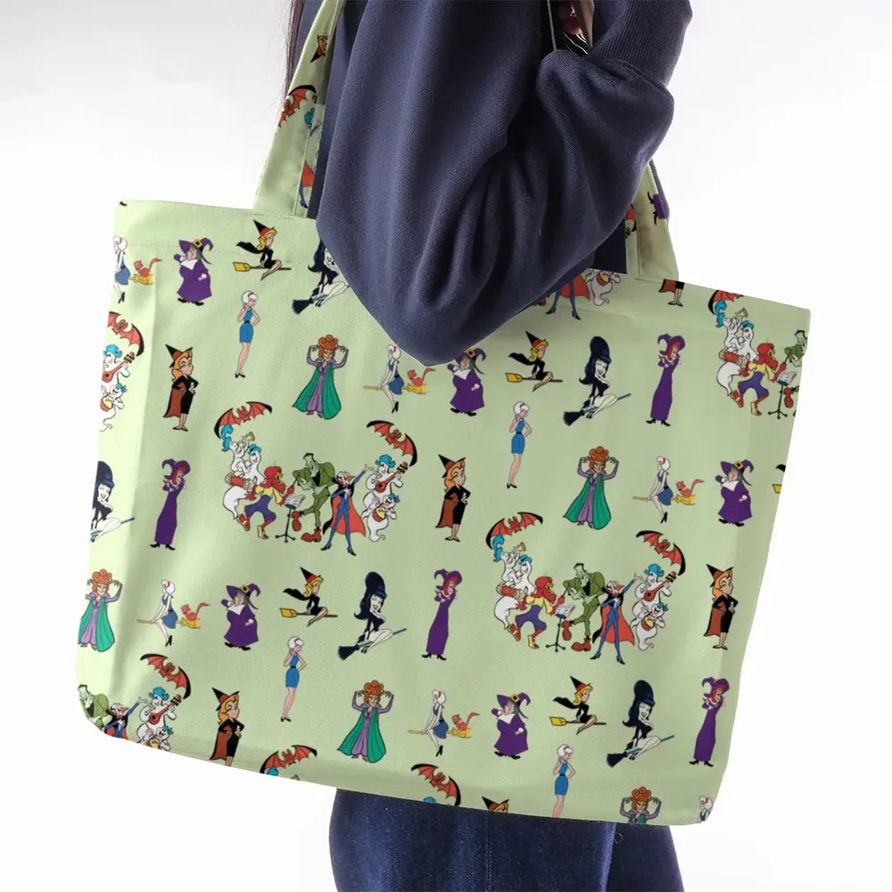 Witches Cartoon Characters Large Tote Bag - 2