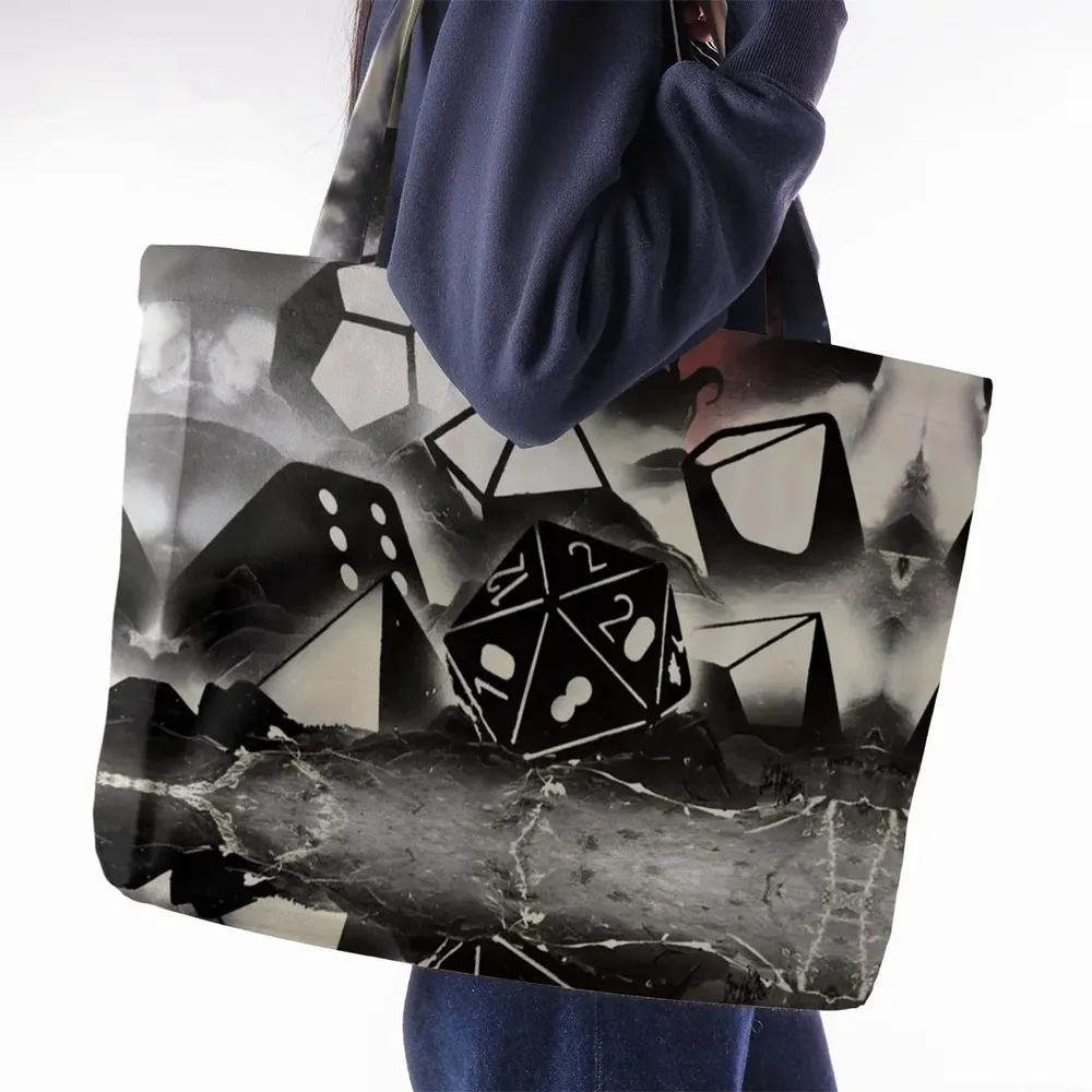 How I Roll DnD Large Tote Bag - 2