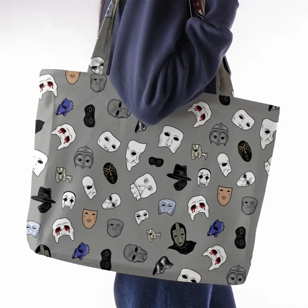 Masks of Phantom of Opera Large Tote Bag - 2