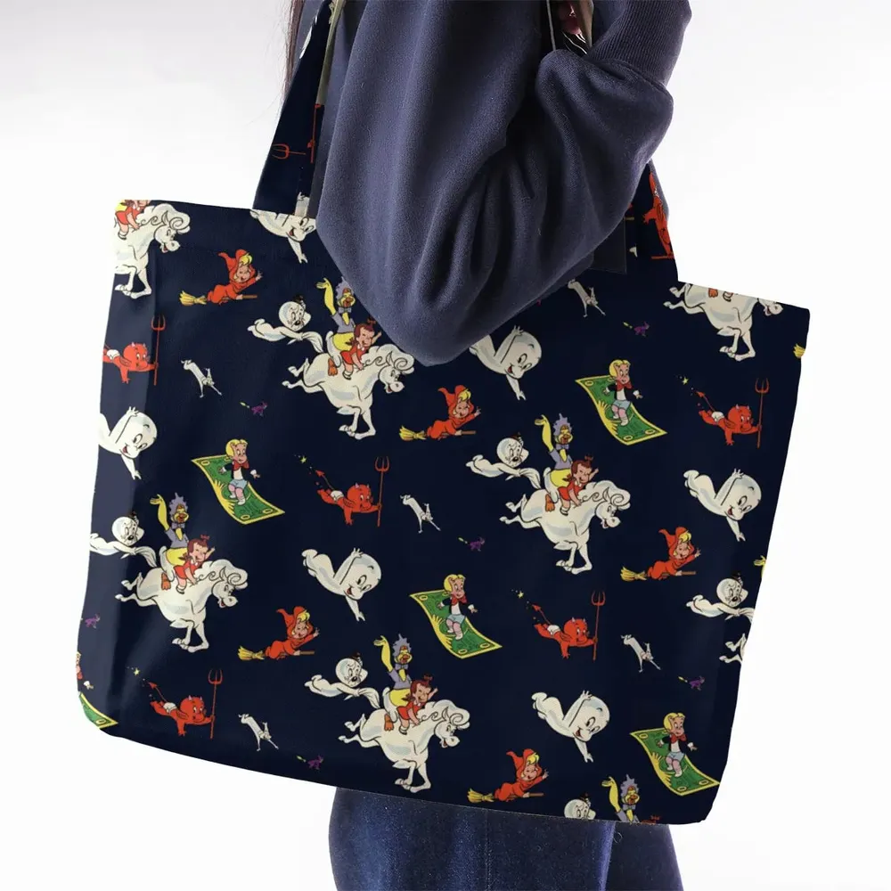 Casper Richie Rich Harvey Comic Characters Large Tote Bag - 2