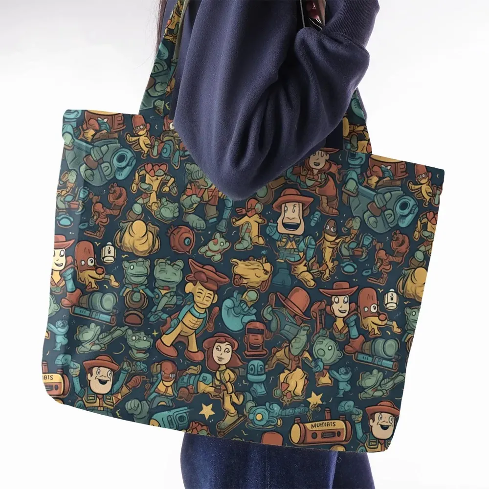 Story of Toy Cowboys Toy Story Large Tote Bag - 2