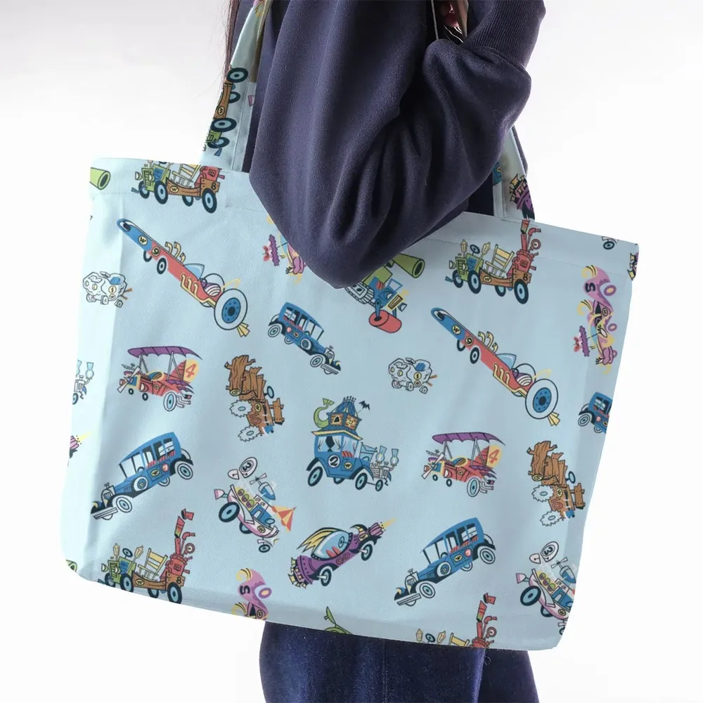 W is for Wacky Races Large Tote Bag - 2