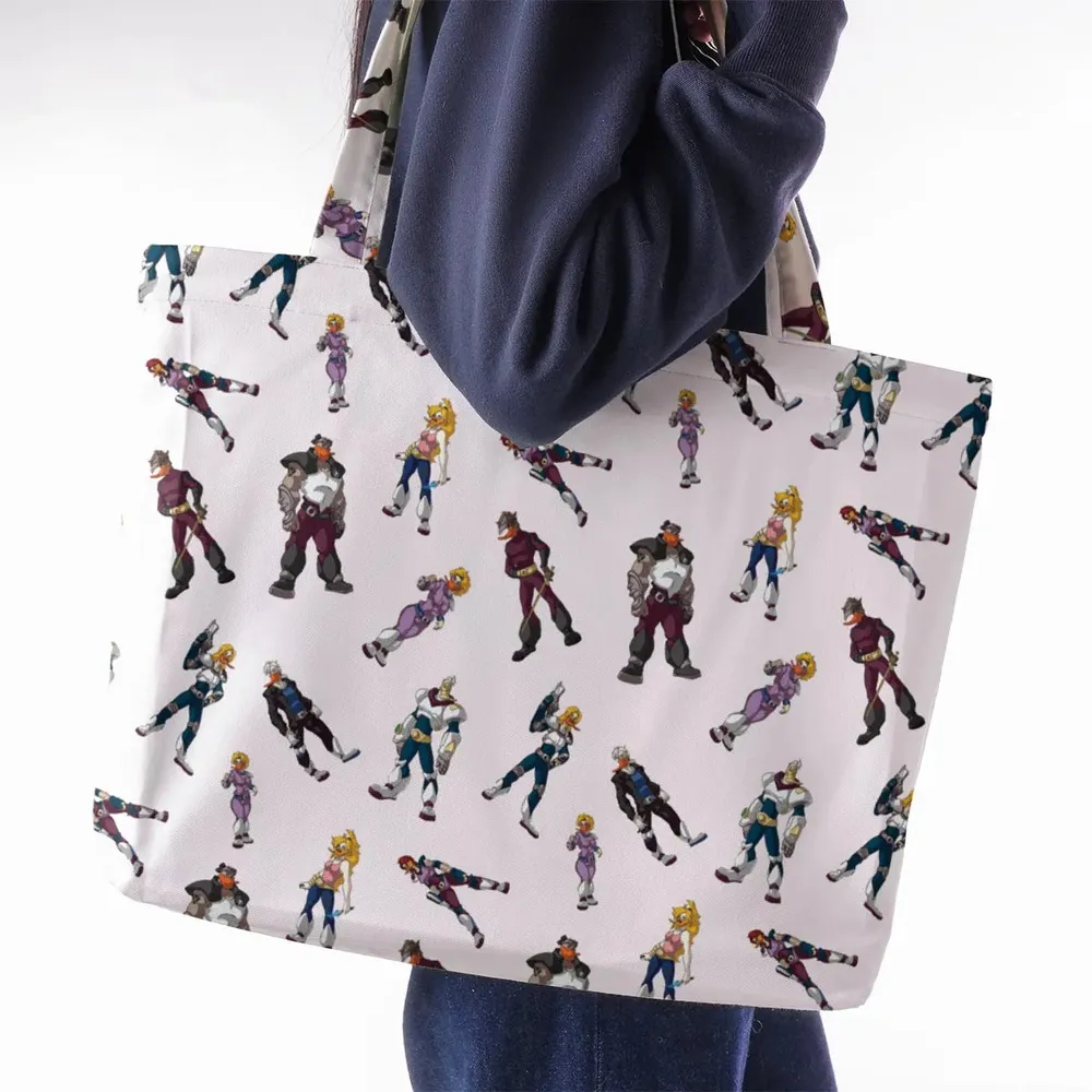 Mighty Ducks The Animated Series Characters Large Tote Bag - 2
