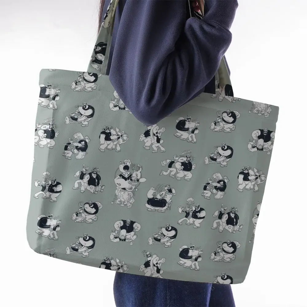 60s Sailors Battle Pattern Large Tote Bag - 2