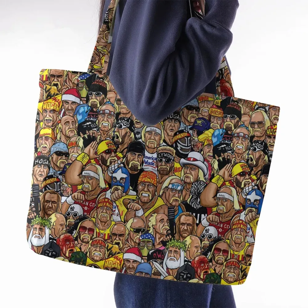 Classic Wrestlers Large Tote Bag - 2