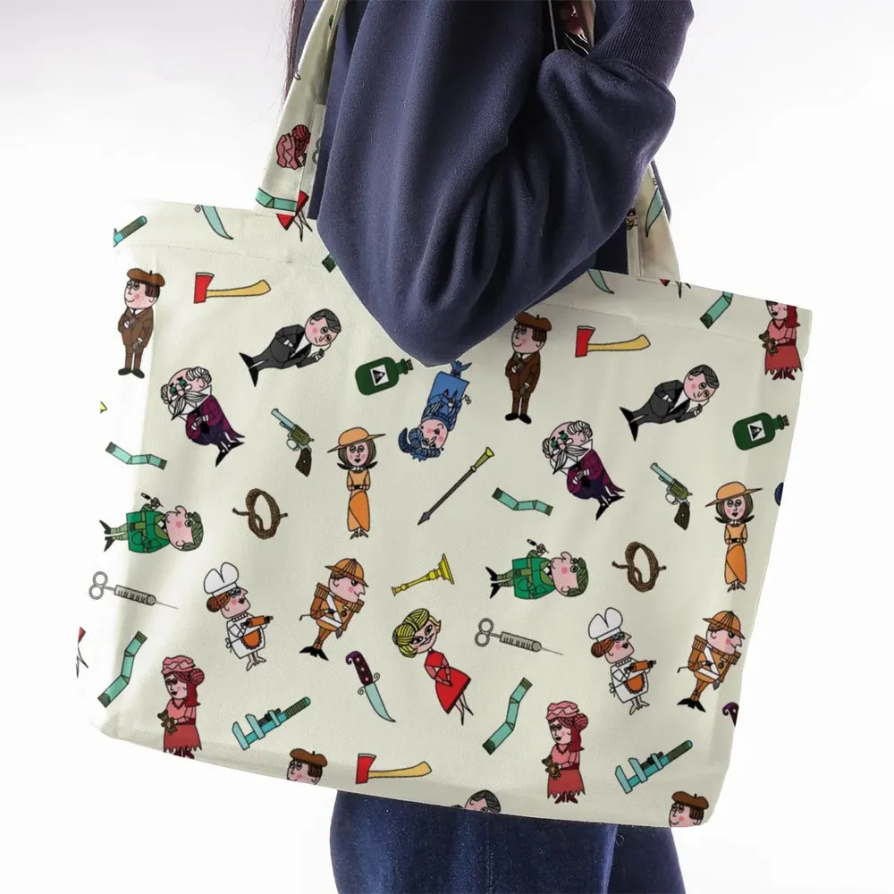 Clue Board Game Characters Large Tote Bag - 2