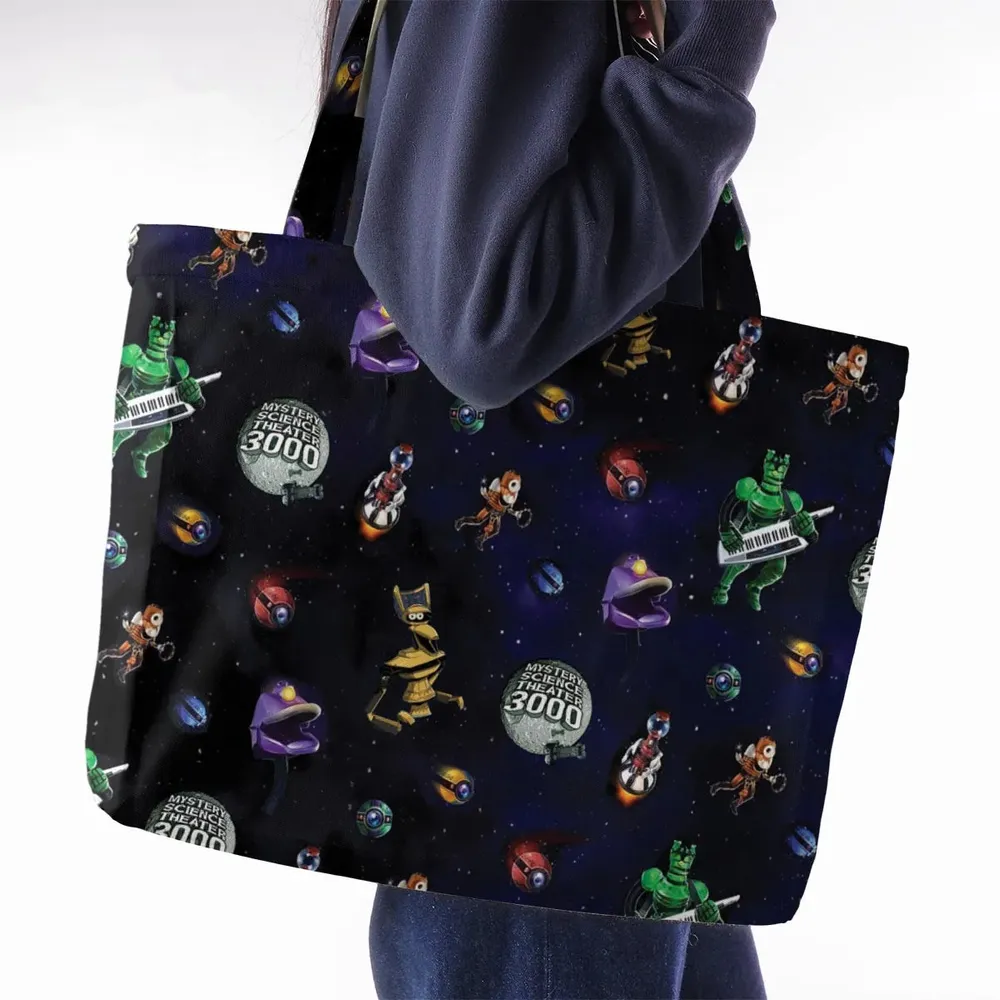 Robot Roll Call MST3K Large Tote Bag - 2