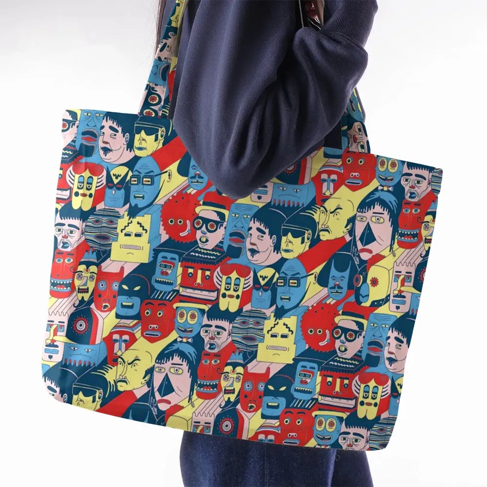 Trash Monsters Adult Swim Large Tote Bag - 2