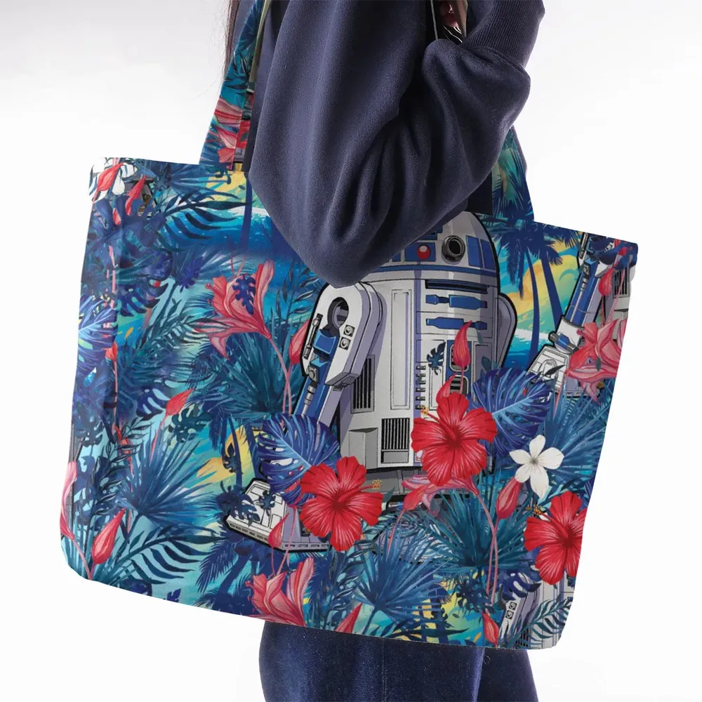 Summer Vacation R2 D2 Tropical Large Tote Bag - 2