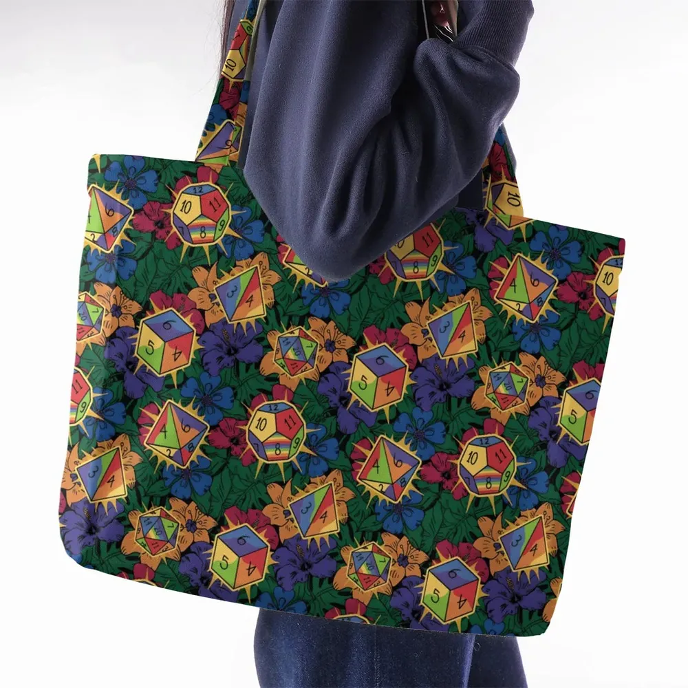 Tropical Dice DnD Large Tote Bag - 2