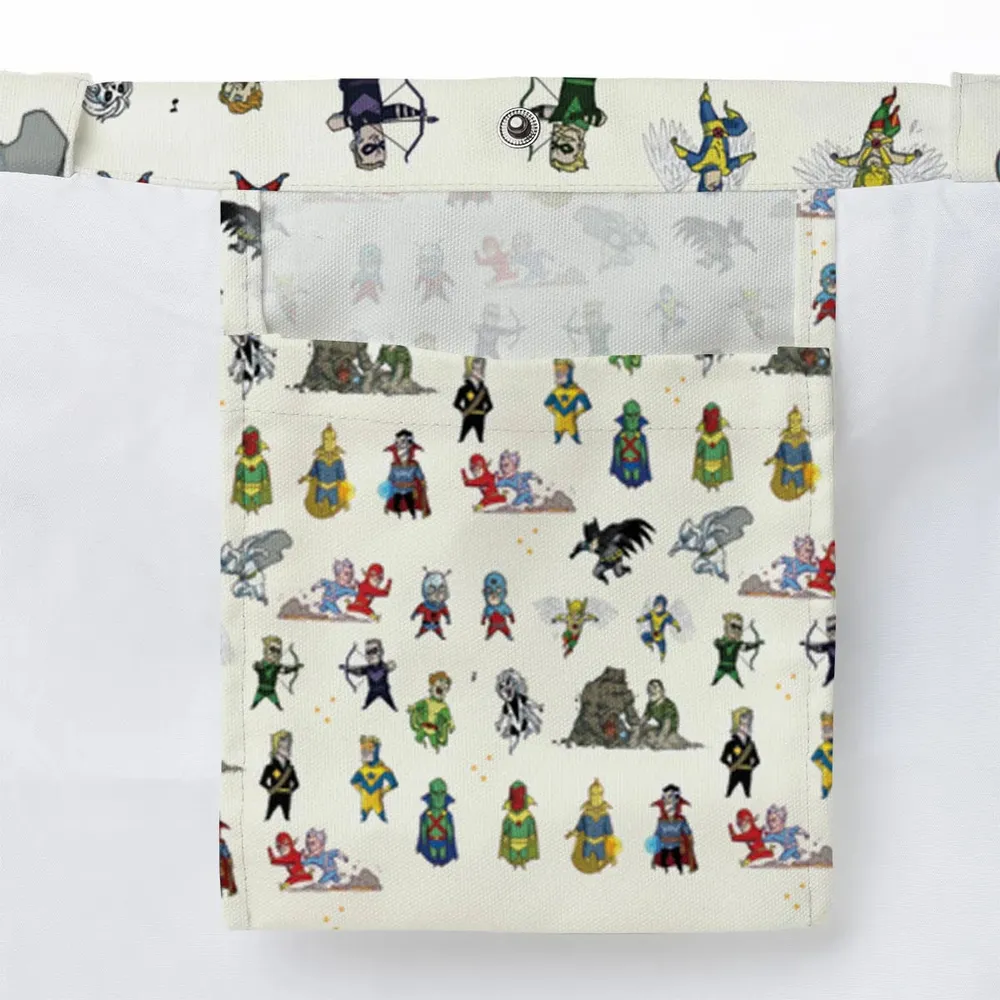Chillin' and Battle Marvel vs DCU Large Tote Bag - 3