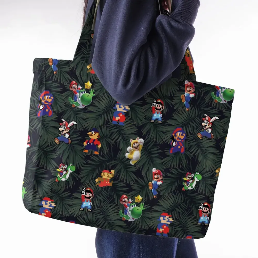 Tropical Mario Super Mario Large Tote Bag - 2