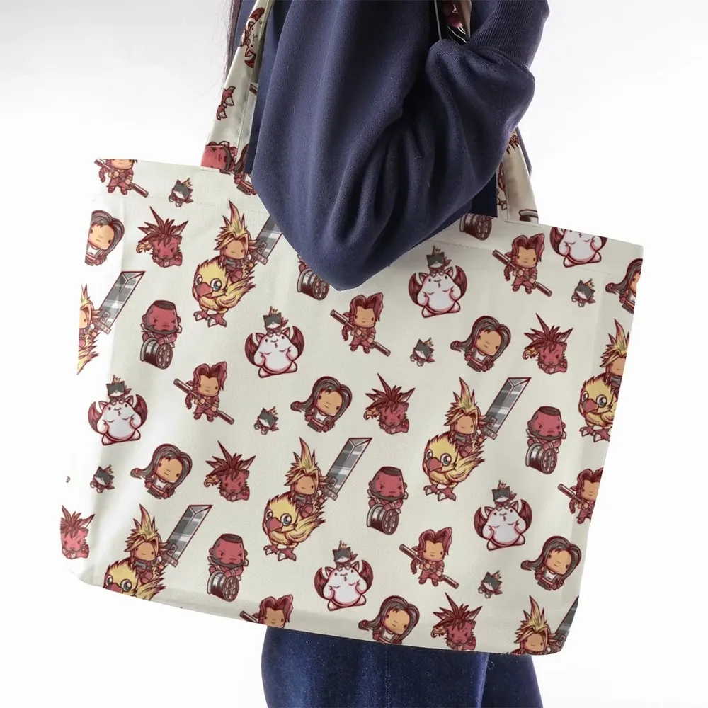 Cute Fantasy Final Fantasy Large Tote Bag - 2