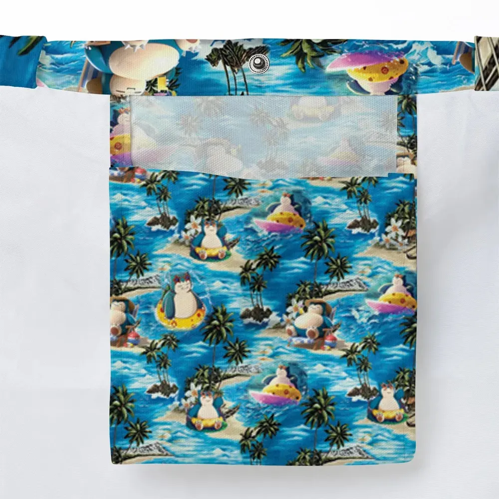Snorlax Surfing Summer Vibes Large Tote Bag - 3