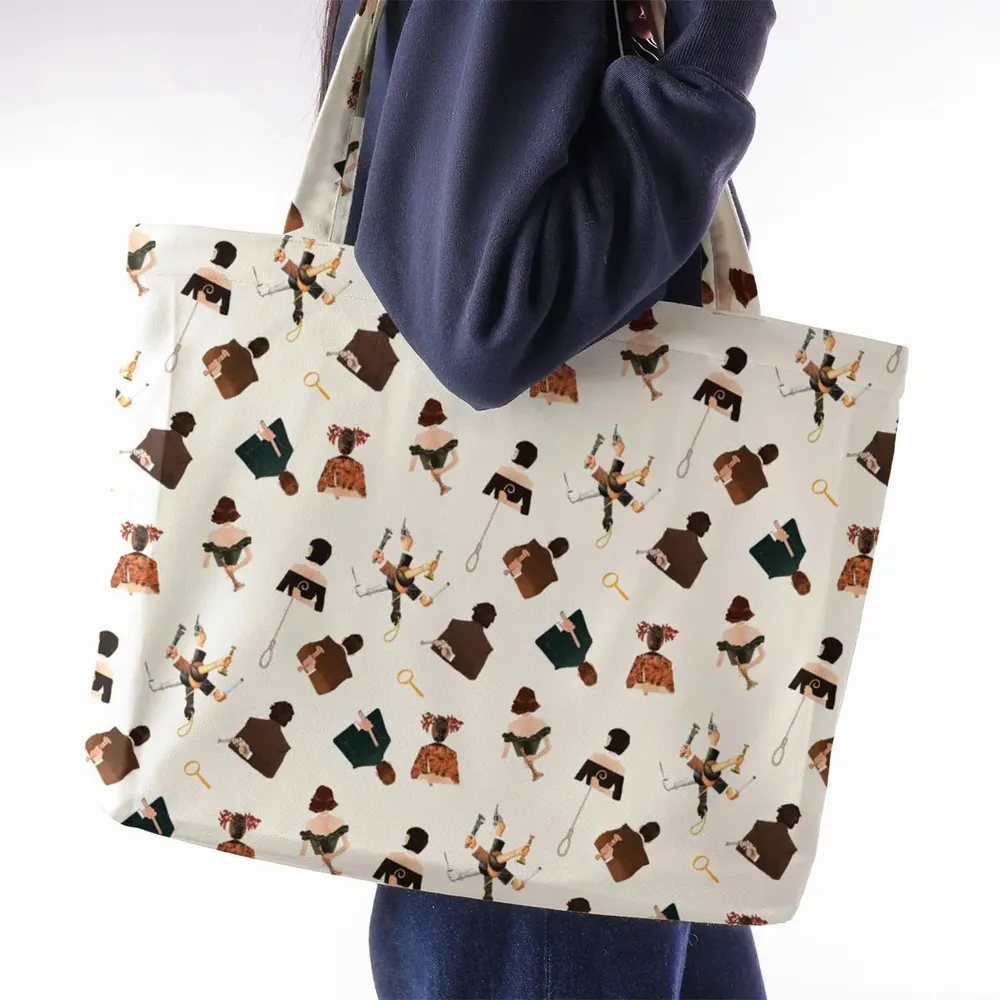 Clue The Movie Characters Pattern Large Tote Bag - 2