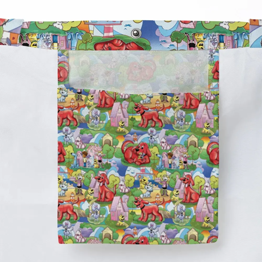 Clifford The Big Red Dog Seamless Large Tote Bag - 3