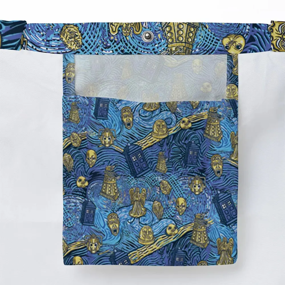 Starry Night Tardis Doctor Who Large Tote Bag - 3