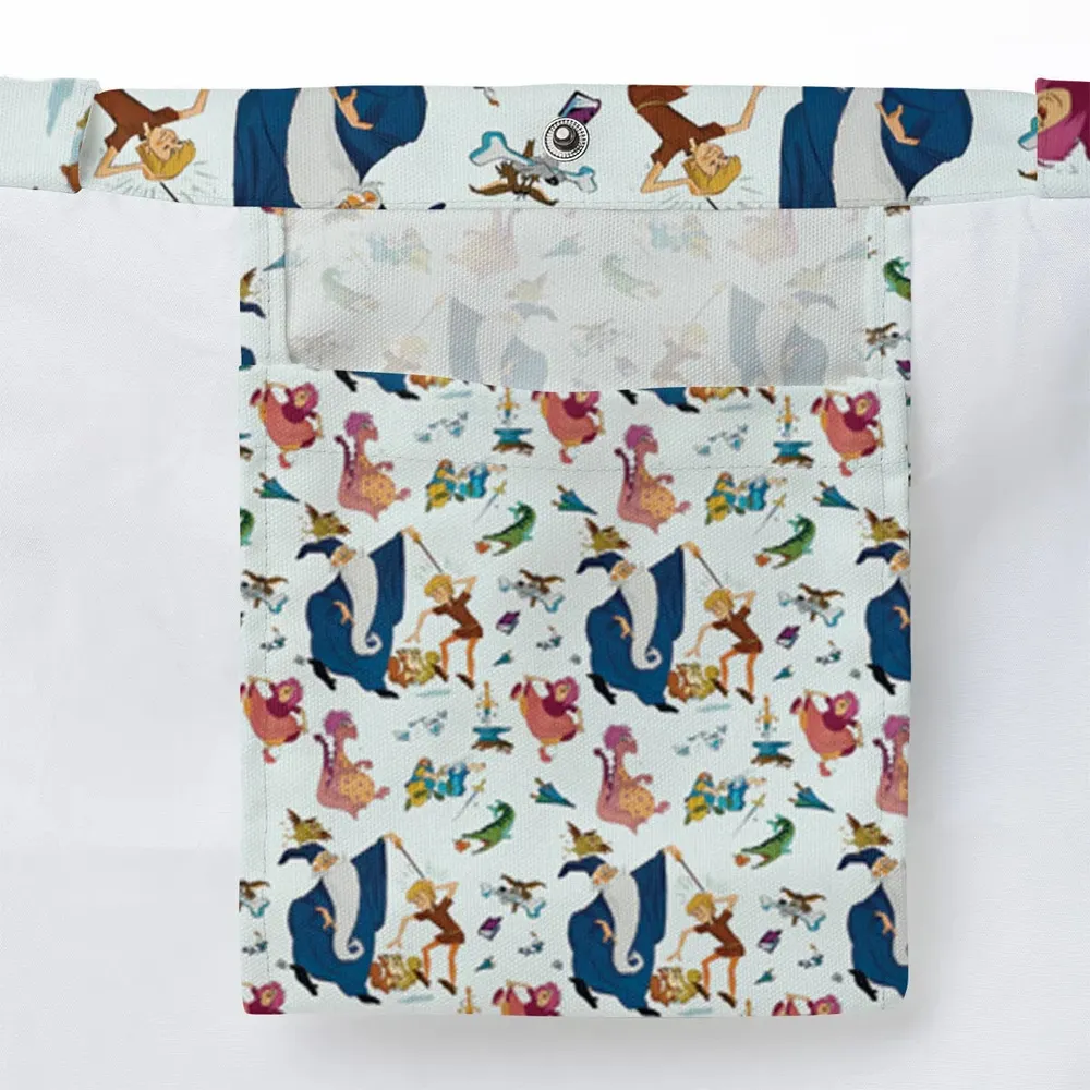 Sword in the Stone Pattern Large Tote Bag - 3