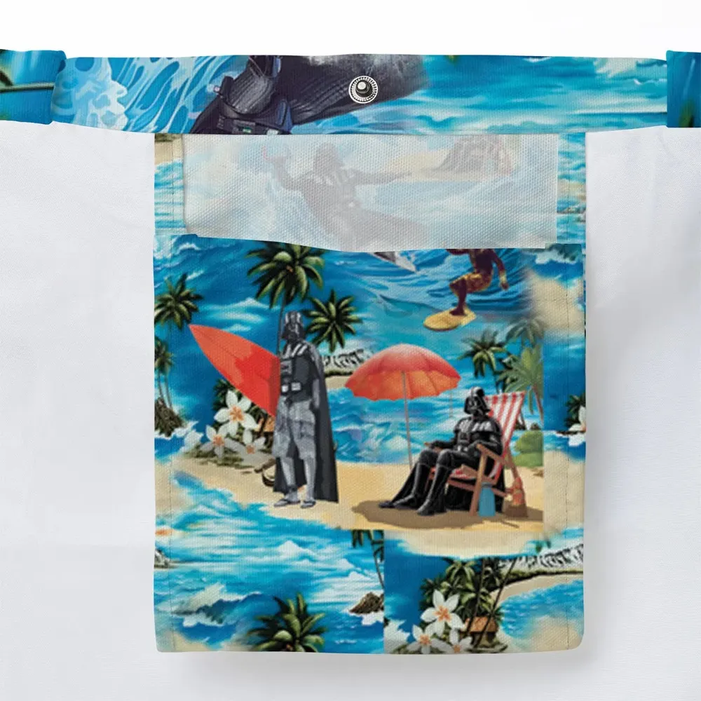 Darth Vader Surfing Large Tote Bag - 3