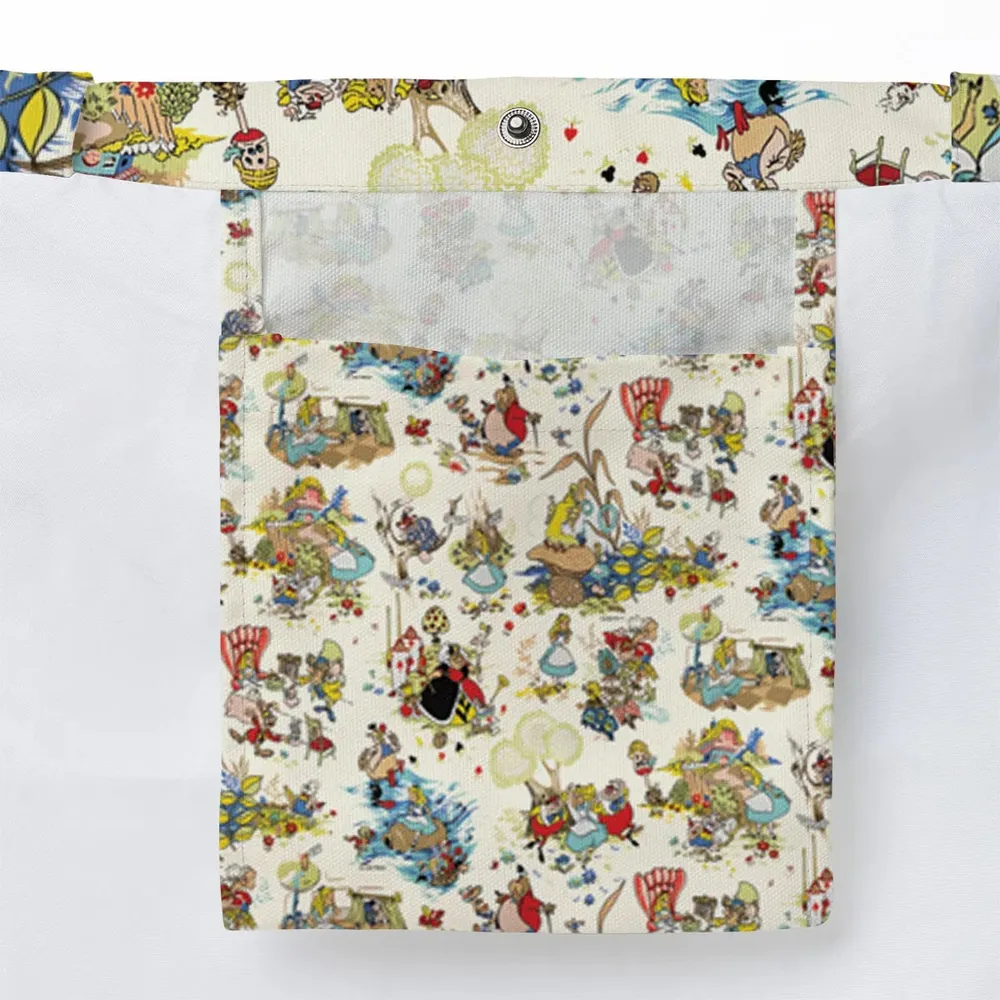 Alice In Wonderland Pattern Large Tote Bag - 3