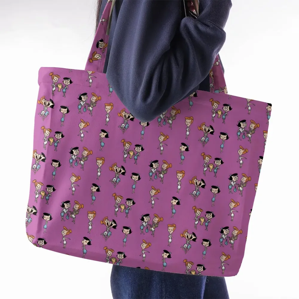Wilma and Betty The Flintstones Large Tote Bag - 2