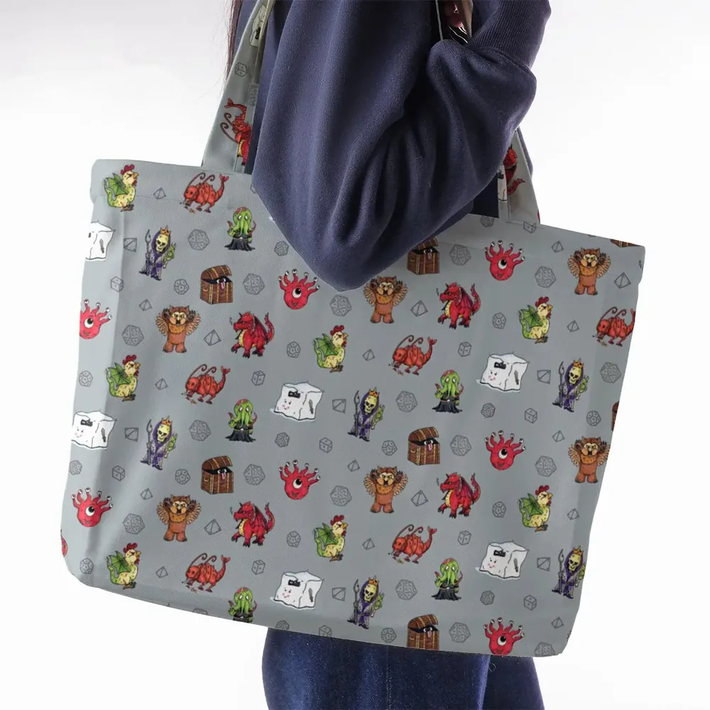 Little Monsters DnD Large Tote Bag - 2