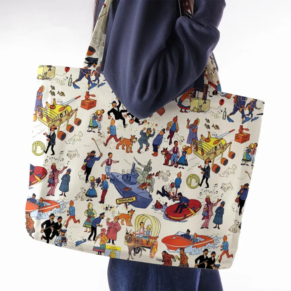 Tintin Adventure Kuifje Large Tote Bag - 2