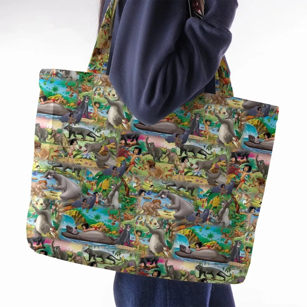 The Jungle Book Rudyard Kipling Seamless Large Tote Bag - 2