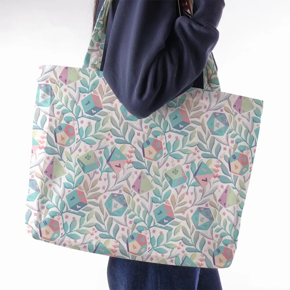 Dice Flower Soft DnD Large Tote Bag - 2
