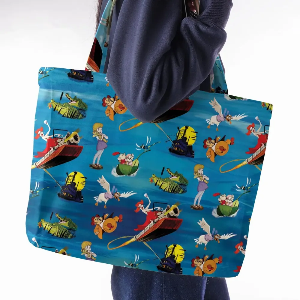 Chasing The Rescuers Characters Large Tote Bag - 2