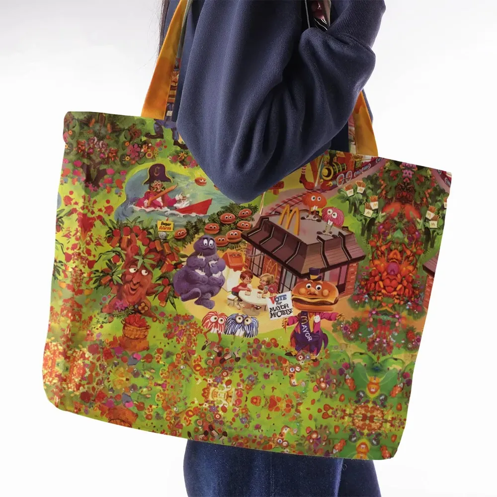 Wonder Foodland The Siege Of Mcdonaldland Large Tote Bag - 2
