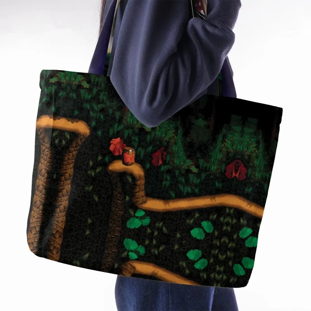 Barrel Cannon DonKey Kong Large Tote Bag - 2