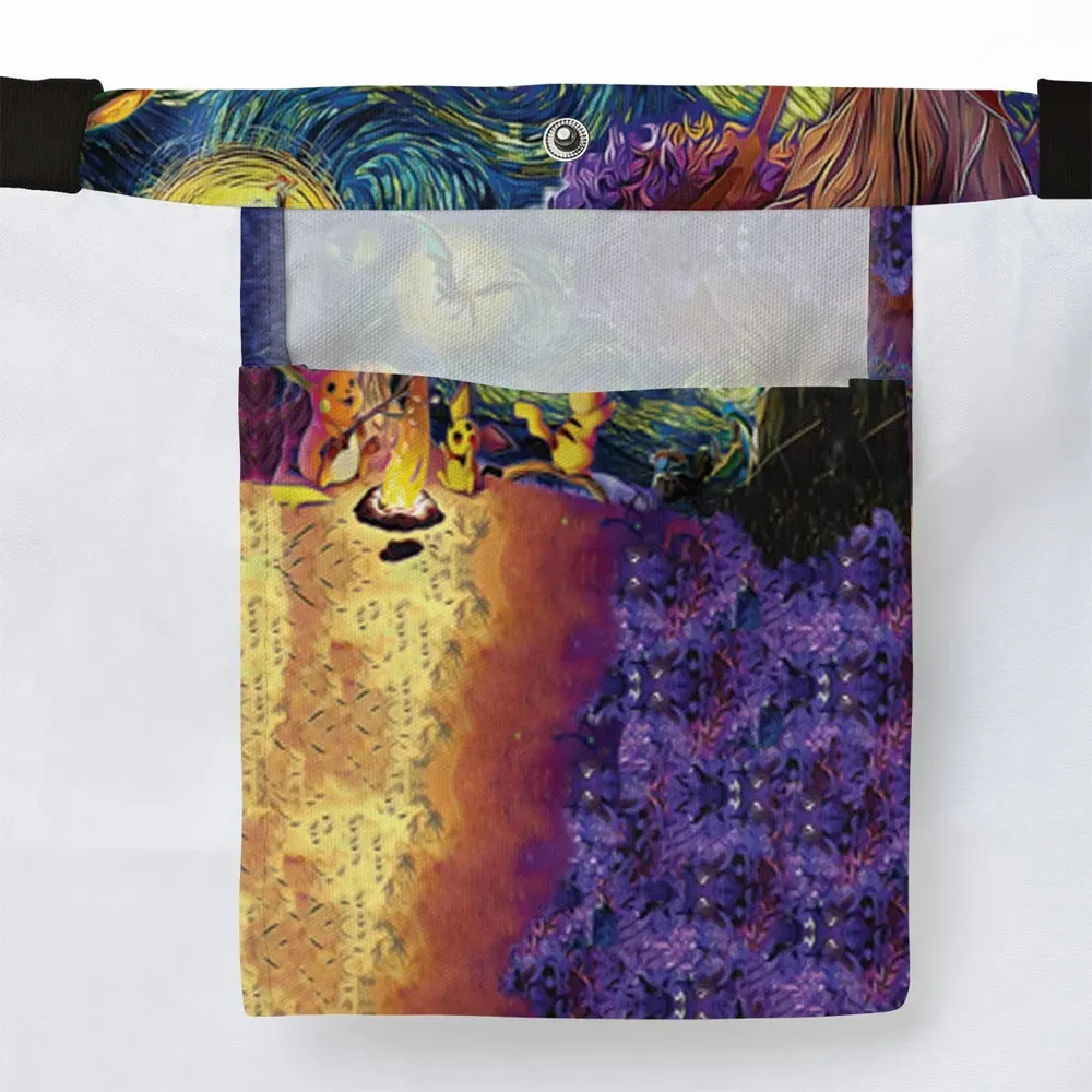 Pokemon Starry Night Campfire Large Tote Bag - 3