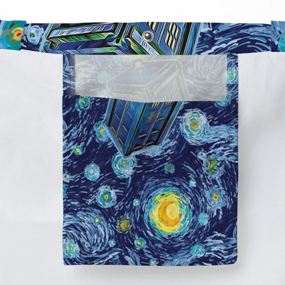 Tardis Starry Night Doctor Who Large Tote Bag - 3