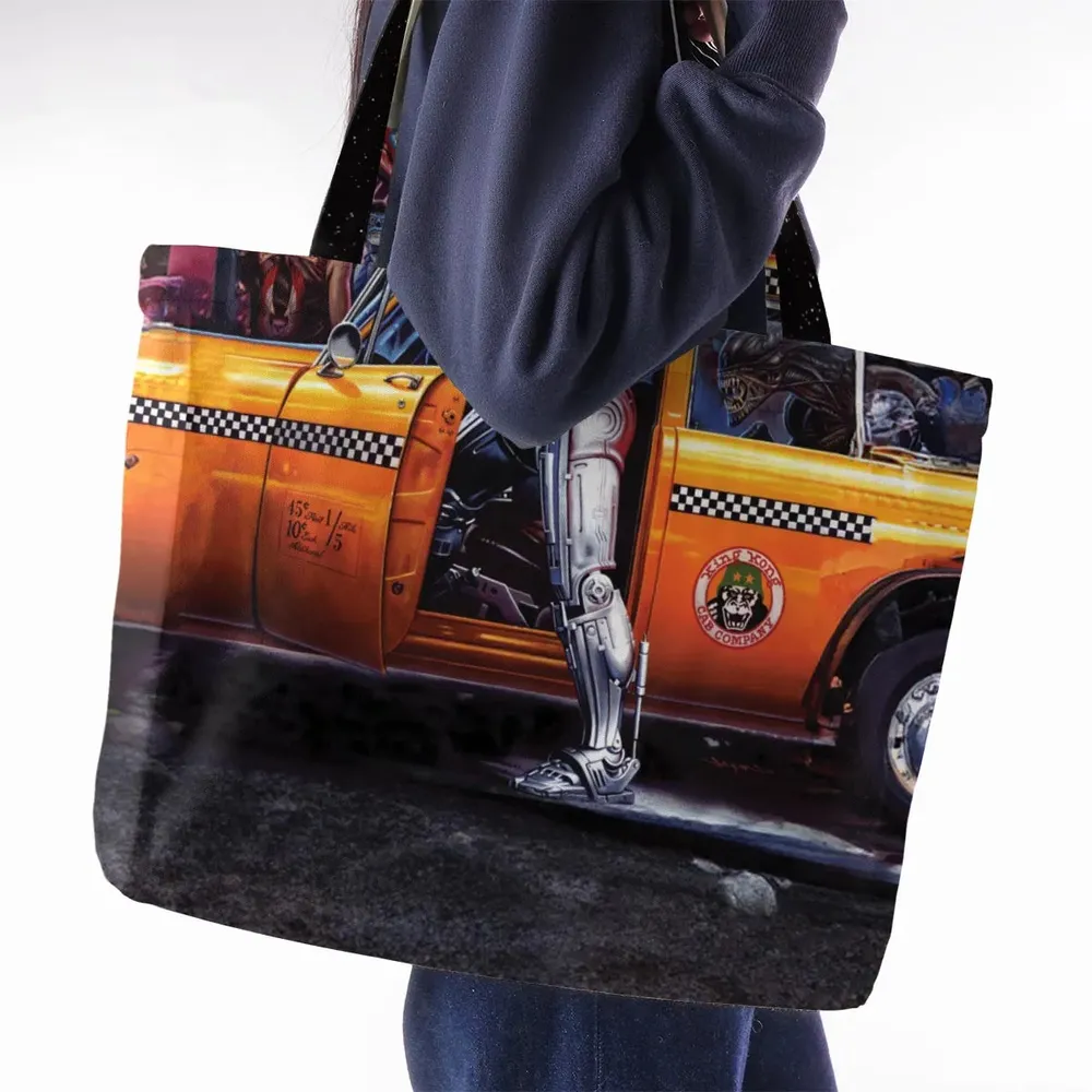 Movies Mashup Large Tote Bag - 2