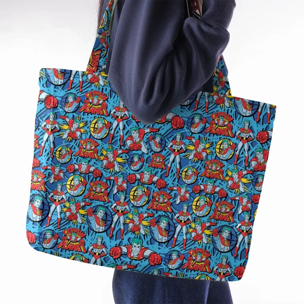 Hero of the Environment Captain Planet and the Planeteers Large Tote Bag - 2