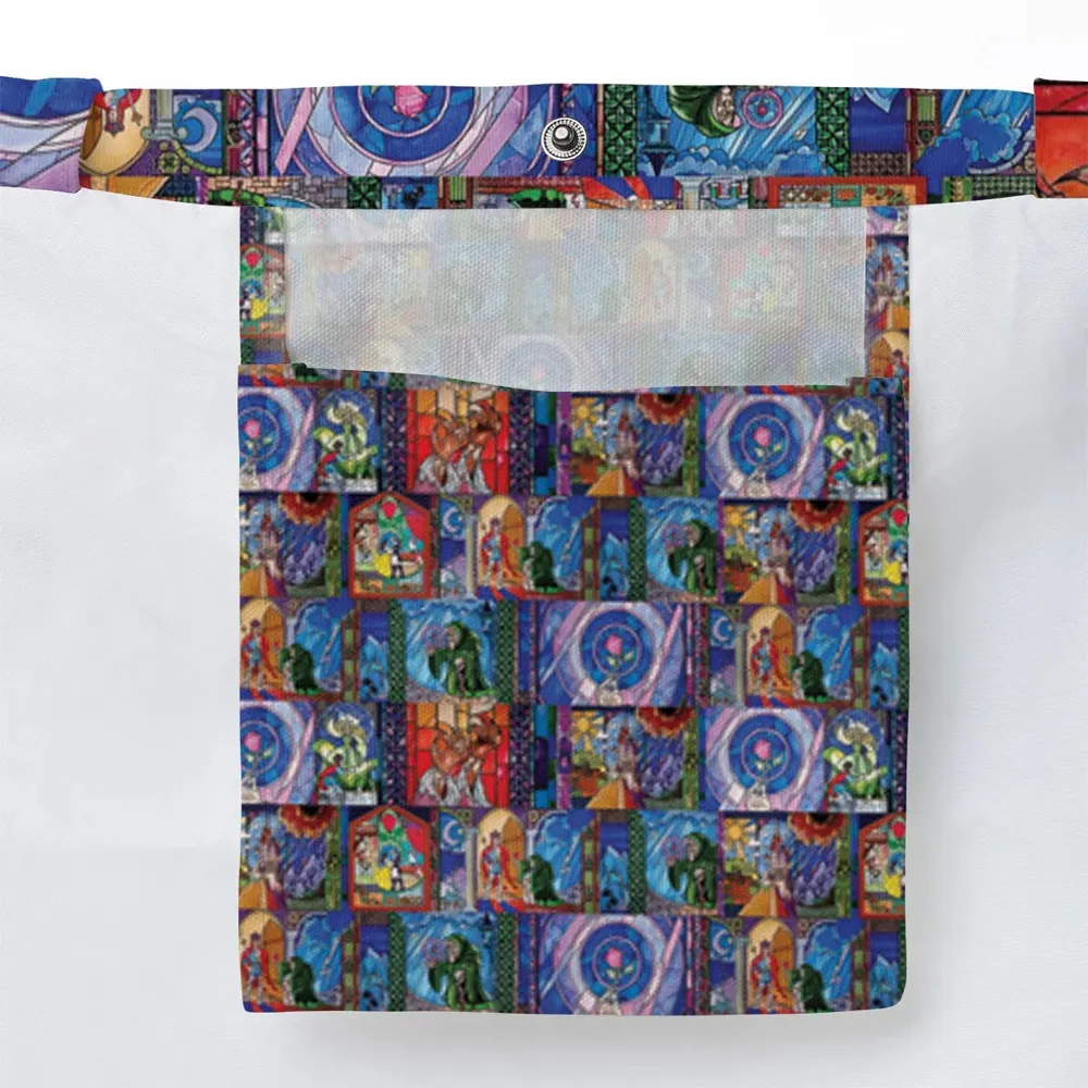 Beauty And The Beast Story Windows Large Tote Bag - 3