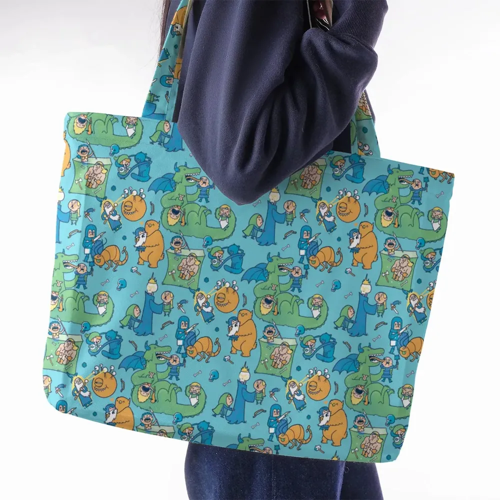 Total Party Kill DnD Large Tote Bag - 2