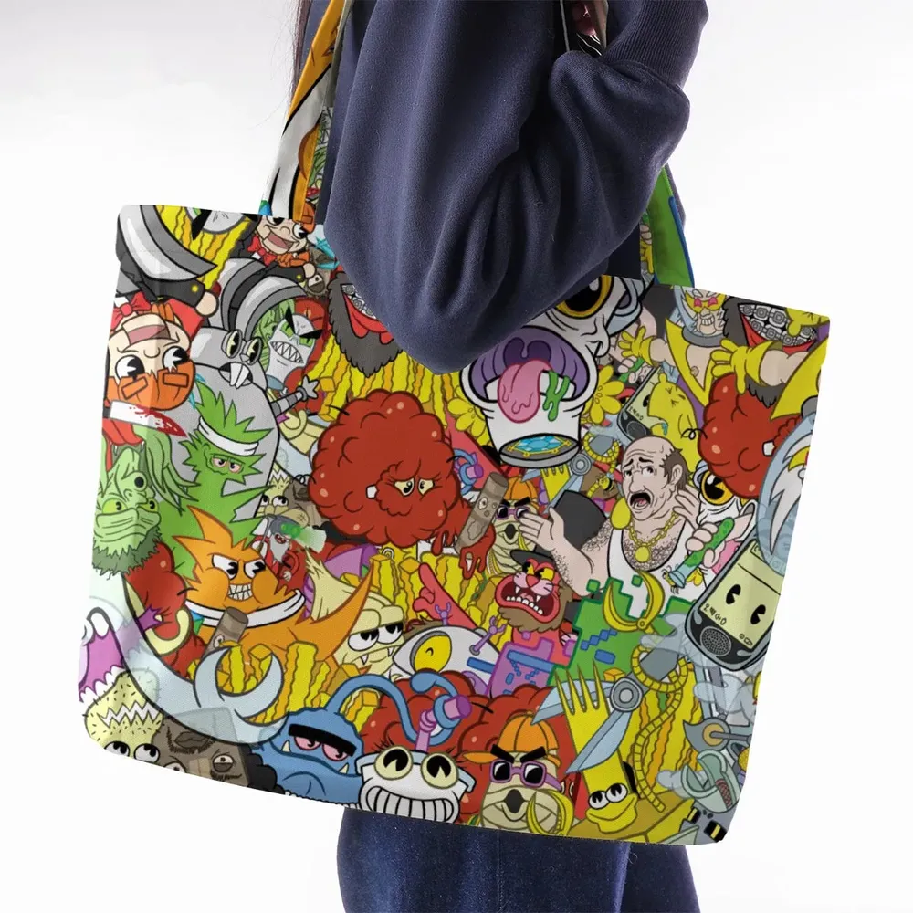 Pure Chaos Aqua Teen Hunger Force Large Tote Bag - 2