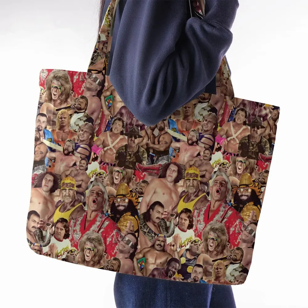 Pro Wrestlers Large Tote Bag - 2