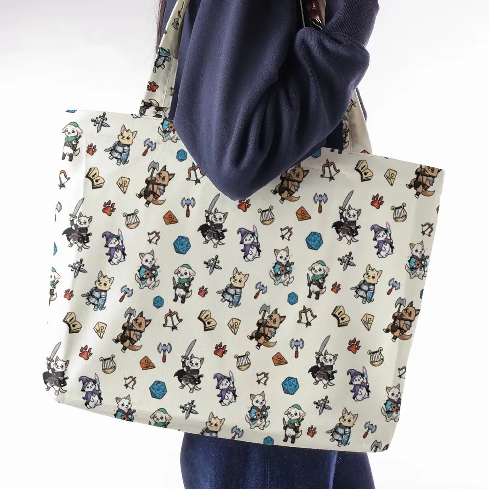 Dungeons and Dogs DnD Large Tote Bag - 2