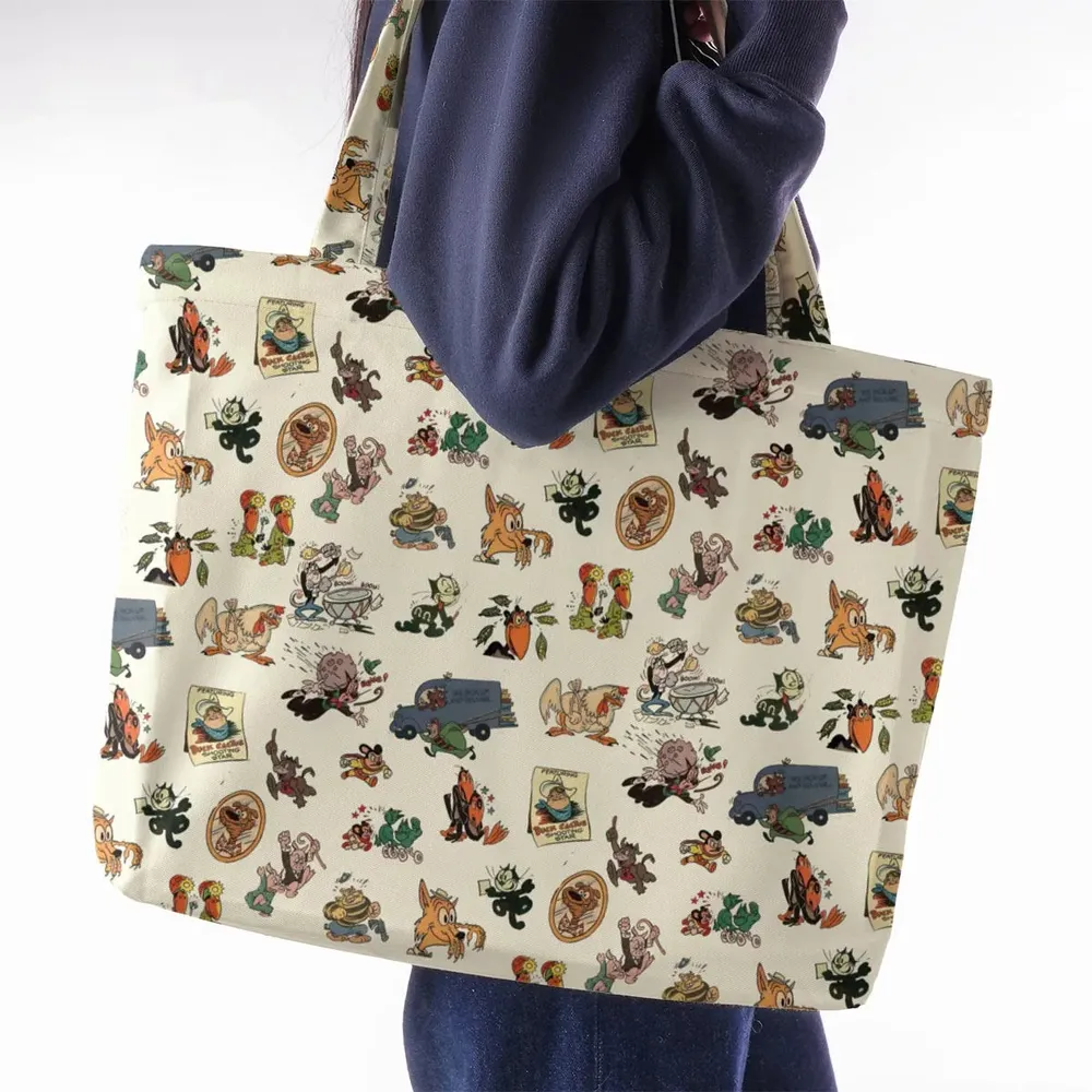 Nostalgia Terrytoons Characters Large Tote Bag - 2