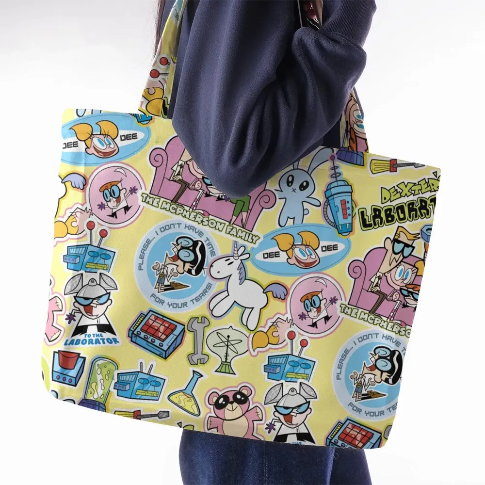 Dee Dee Mandark Dexter's Laboratory Funny Large Tote Bag - 2