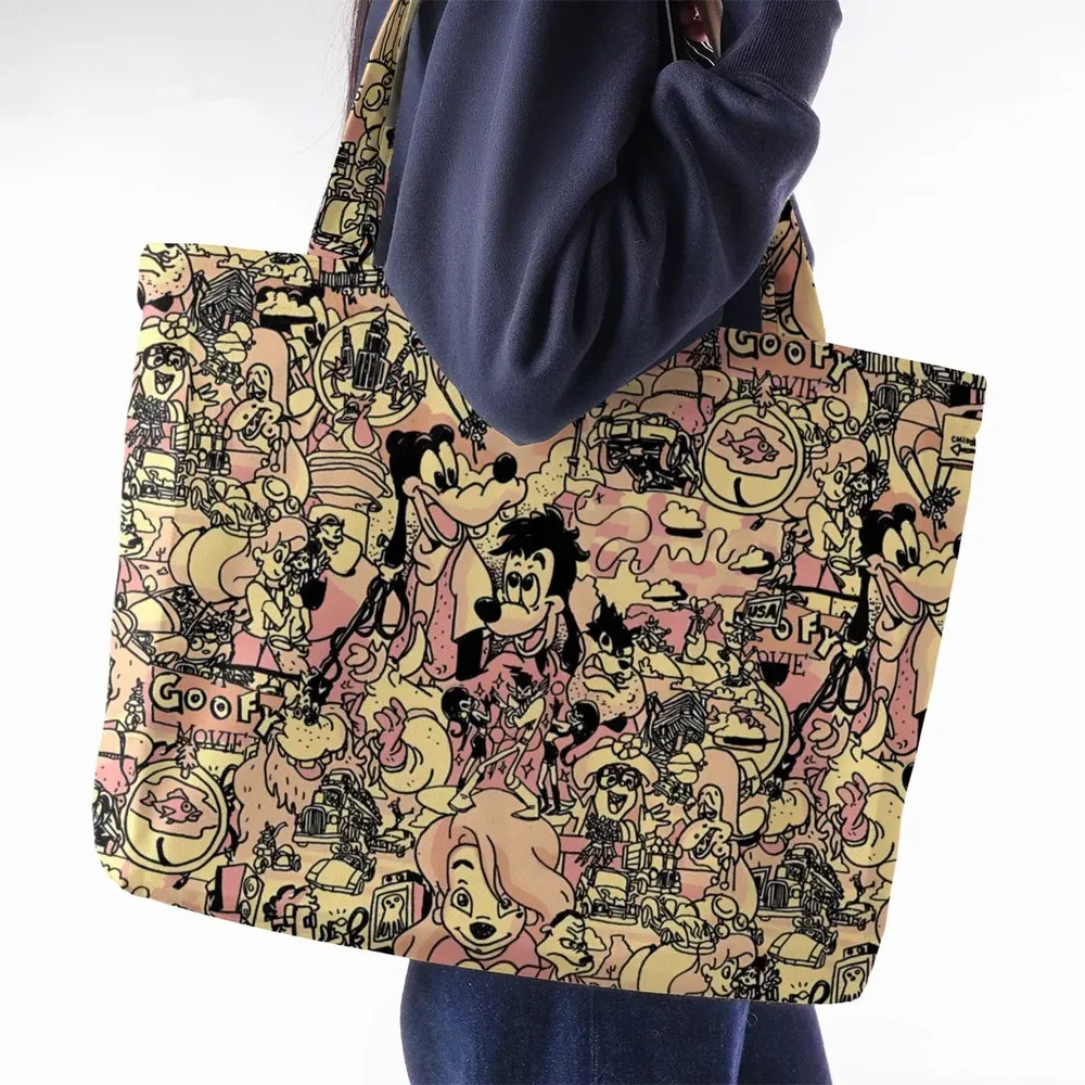 Goofy Movie Collage Large Tote Bag - 2