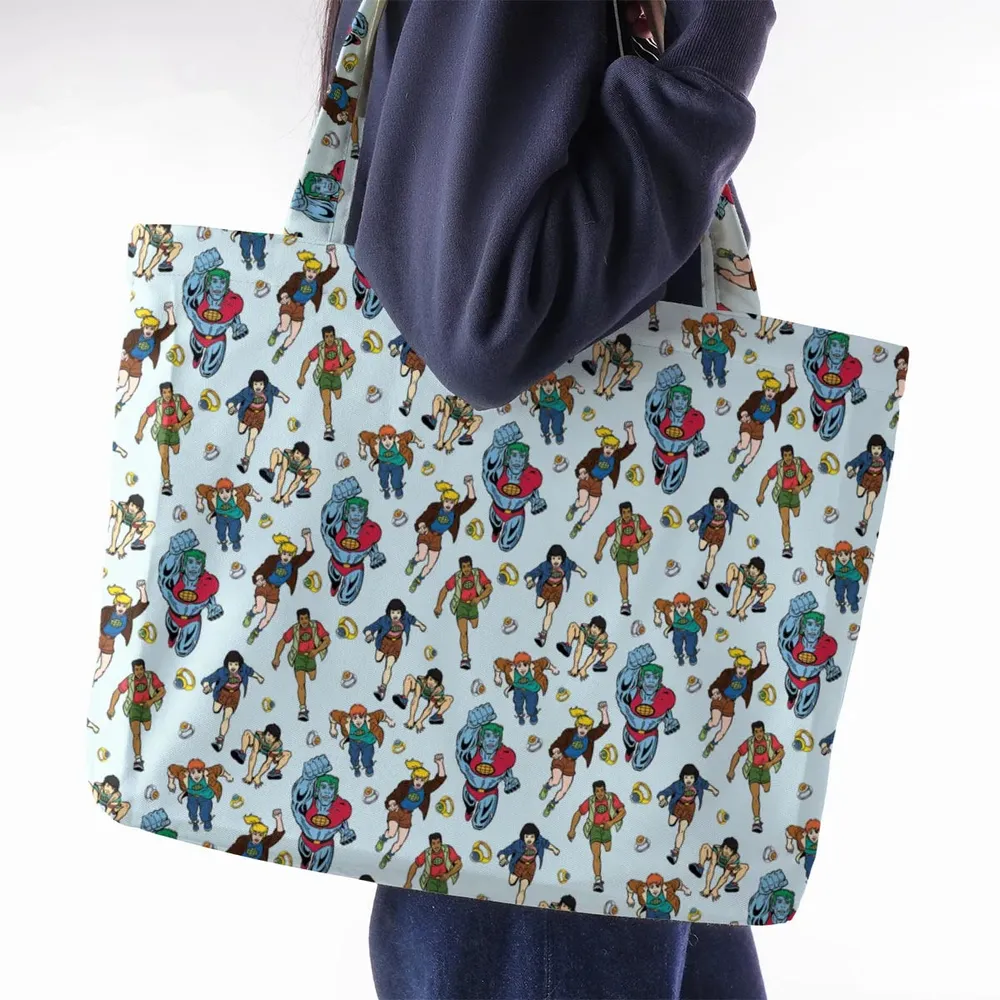 Save The Planet Captain Planet and the Planeteers Large Tote Bag - 2