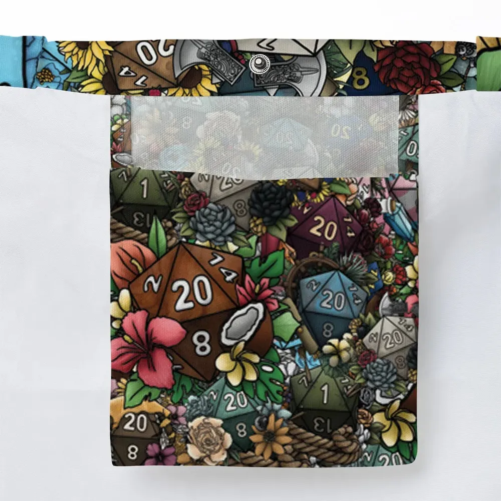 Flower Dice DnD Large Tote Bag - 3