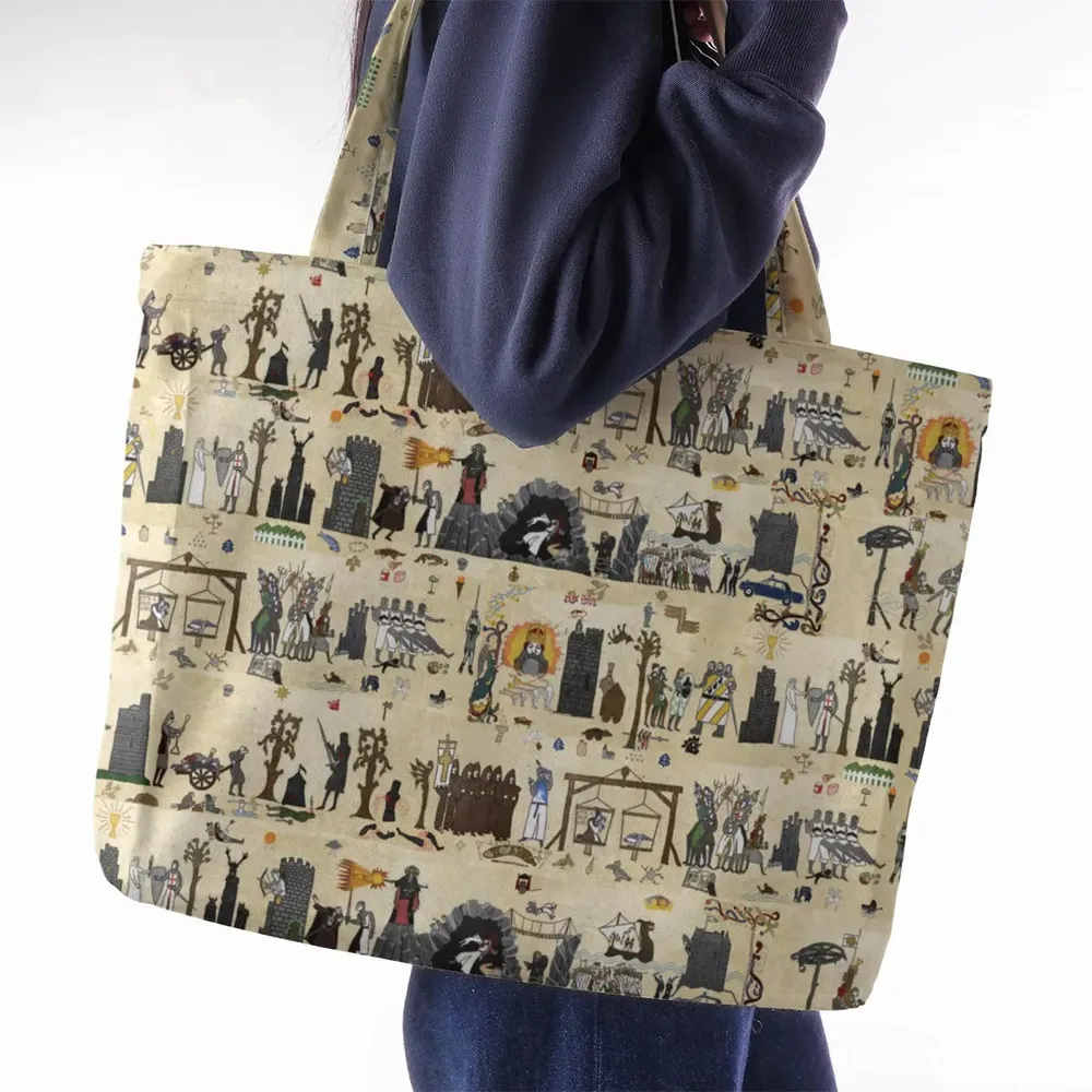 Bayeux Tapestry Monty Python Large Tote Bag - 2