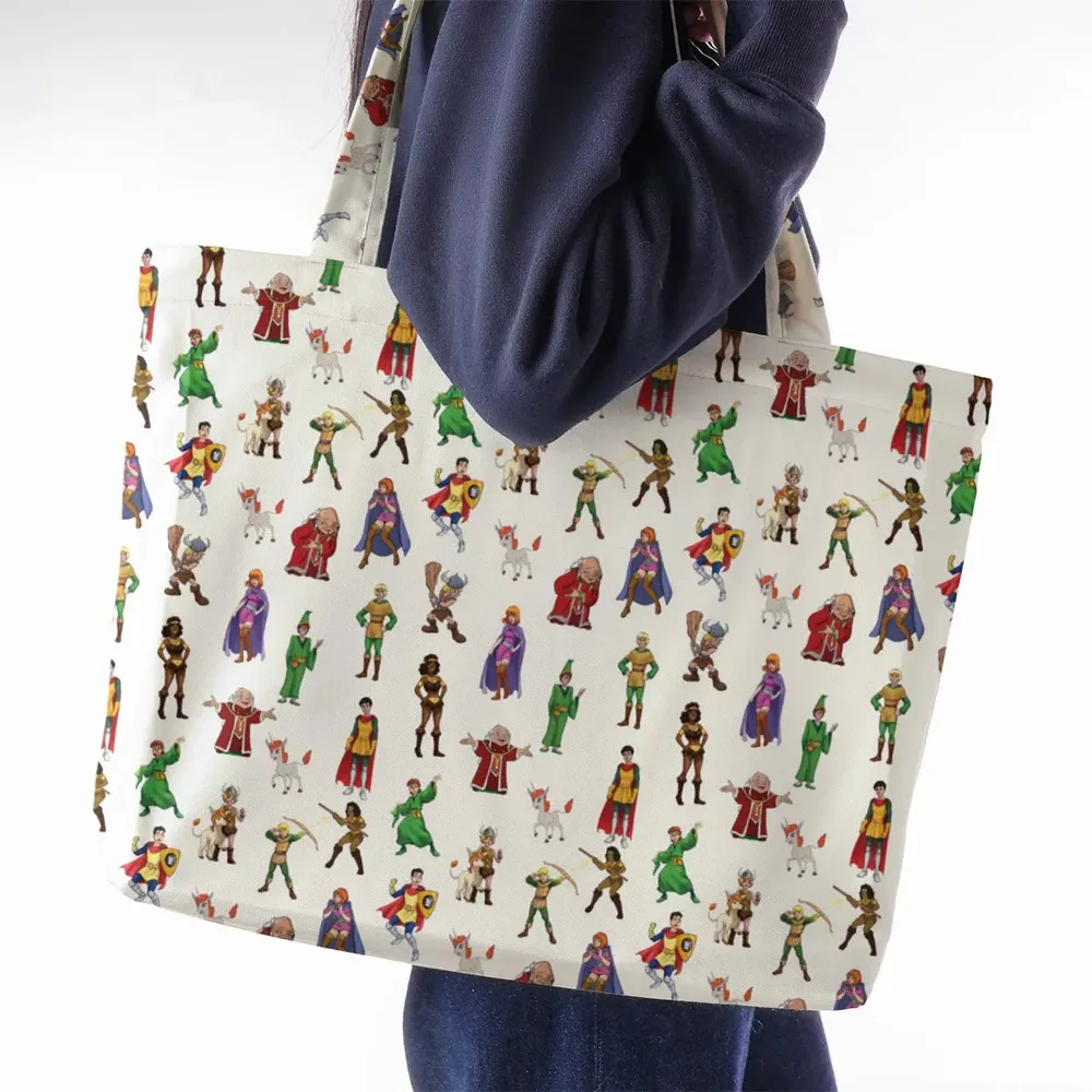 Sheila Uni Eric Diana Bobby Hank DnD Large Tote Bag - 2