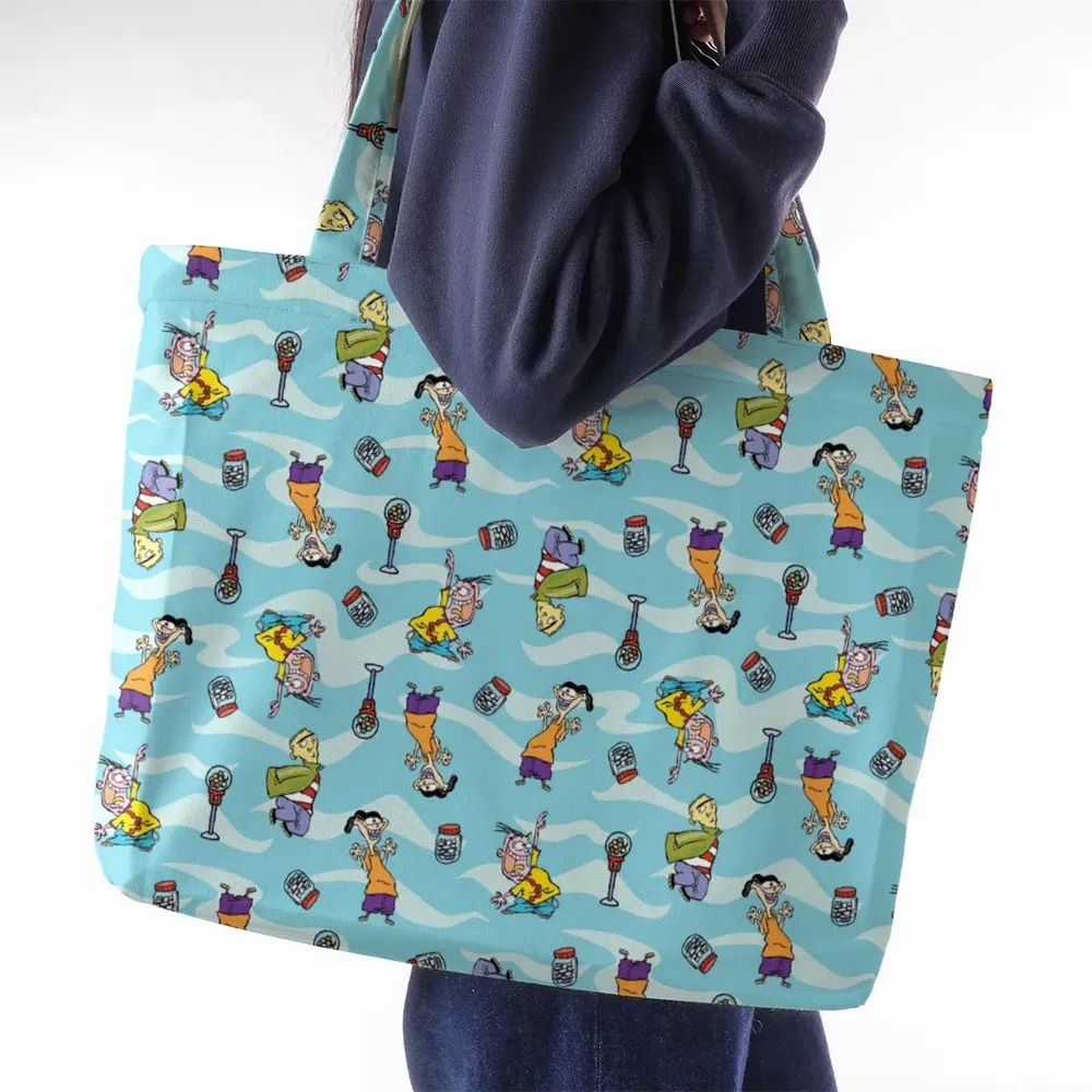 Quick Tips Regarding Ed, Edd, n Eddy Pattern Large Tote Bag - 2