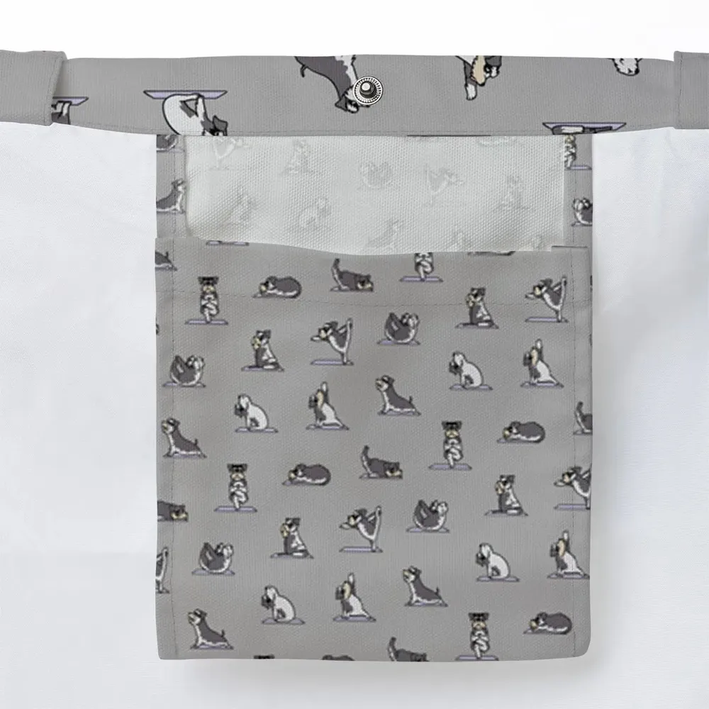 Miniature Schnauzer Yoga Pattern Large Tote Bag - 3
